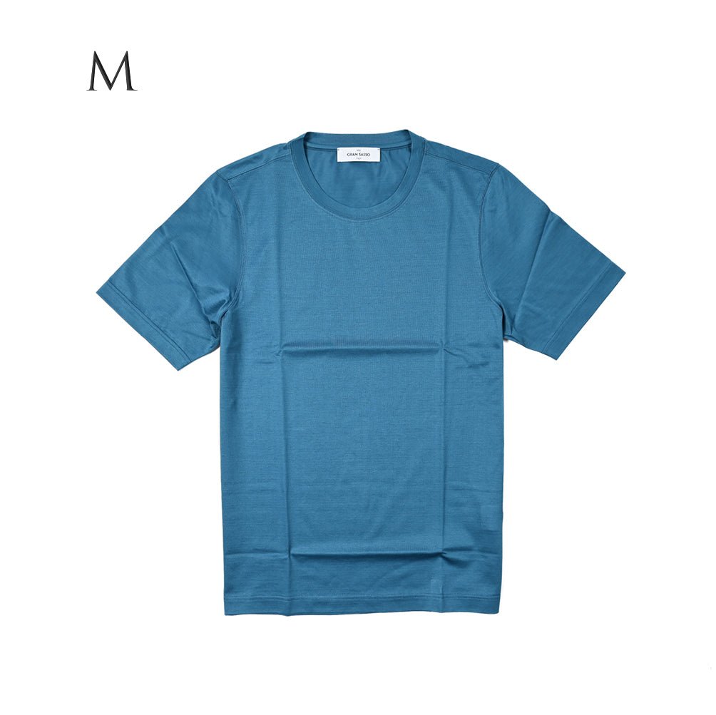 GRAN SASSO FILOSCOZIA マーセライズ スムースコットン クルーネック半袖Tシャツ / SLOWEAR｜394247 - I - 44｜GUARDAROBA MILANO OFFICIAL STORE