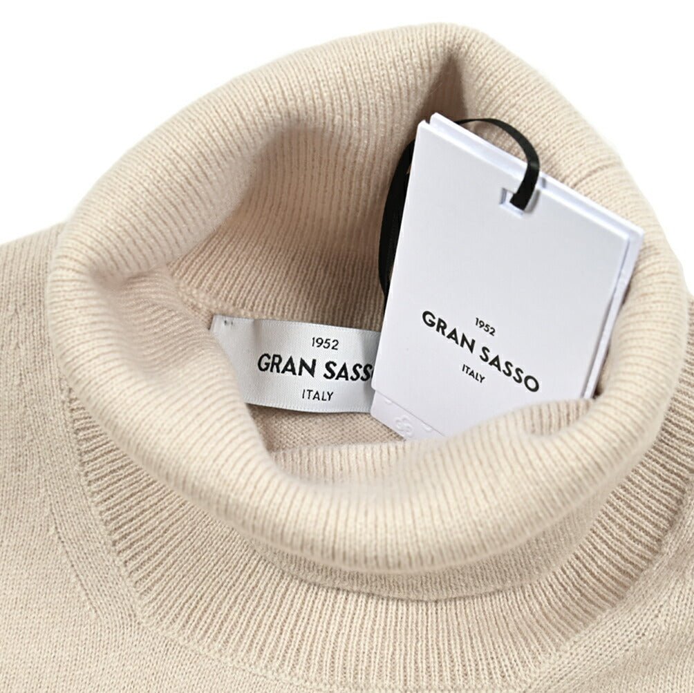 クーポン対象｜GRAN SASSO ウールビスコースカシミヤ タートルネックハイゲージニットセーター / SLOWEAR｜GUARDAROBA MILANO OFFICIAL STORE