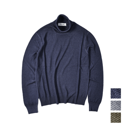 【クーポン対象】春セール｜GRAN SASSO ヴァージンウールカシミヤ タートルネックニットセーター / SLOWEAR｜GUARDAROBA MILANO OFFICIAL STORE