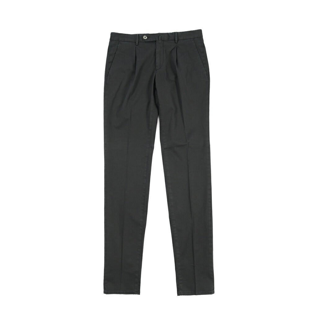 GTA “772 L” SLIM FIT ストレッチコットン ワンタックチノパンツ / SLIM FIT ダークネイビー 46 | GUARDAROBA MILANO OFFICIAL STORE