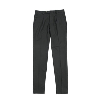 GTA “772 L” SLIM FIT ストレッチコットン ワンタックチノパンツ / SLIM FIT ダークネイビー 46 | GUARDAROBA MILANO OFFICIAL STORE