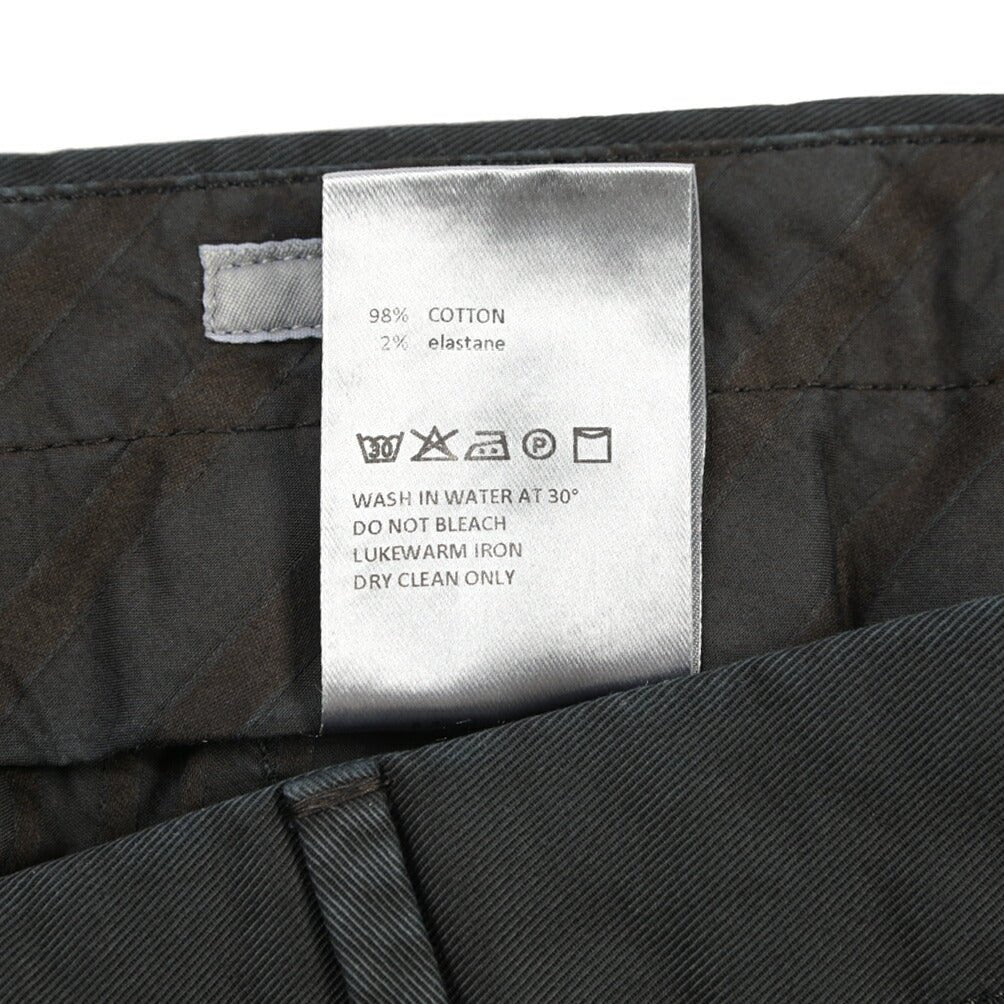 GTA “772 L” SLIM FIT ストレッチコットン ワンタックチノパンツ / SLIM FIT ダークネイビー 46 | GUARDAROBA MILANO OFFICIAL STORE