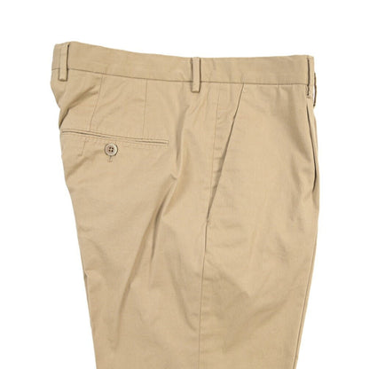 GTA “772 L” ストレッチコットン ワンタックチノパンツ / SLIM FIT ベージュ 46 | GUARDAROBA MILANO OFFICIAL STORE
