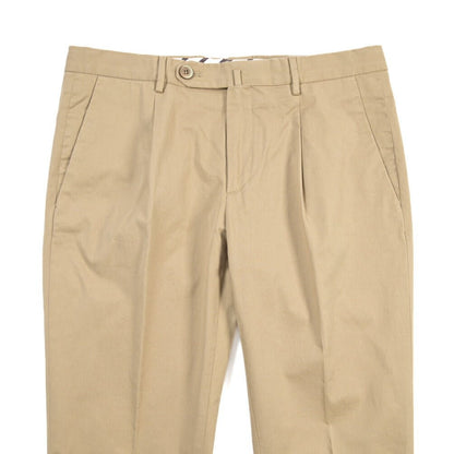GTA “772 L” ストレッチコットン ワンタックチノパンツ / SLIM FIT ベージュ 46 | GUARDAROBA MILANO OFFICIAL STORE