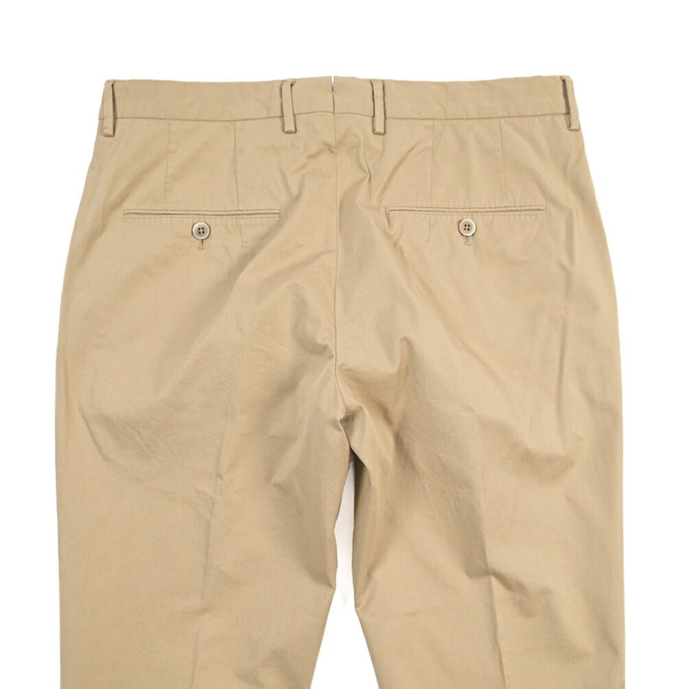 GTA “772 L” ストレッチコットン ワンタックチノパンツ / SLIM FIT ベージュ 46 | GUARDAROBA MILANO OFFICIAL STORE