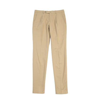 GTA “772 L” ストレッチコットン ワンタックチノパンツ / SLIM FIT ベージュ 46 | GUARDAROBA MILANO OFFICIAL STORE