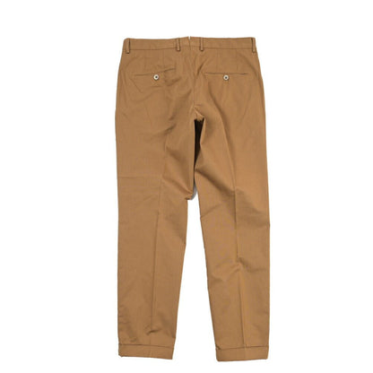 GTA “772” ストレッチコットン ワンタックチノパンツ / SLIM FIT ブラウン 46 | GUARDAROBA MILANO OFFICIAL STORE