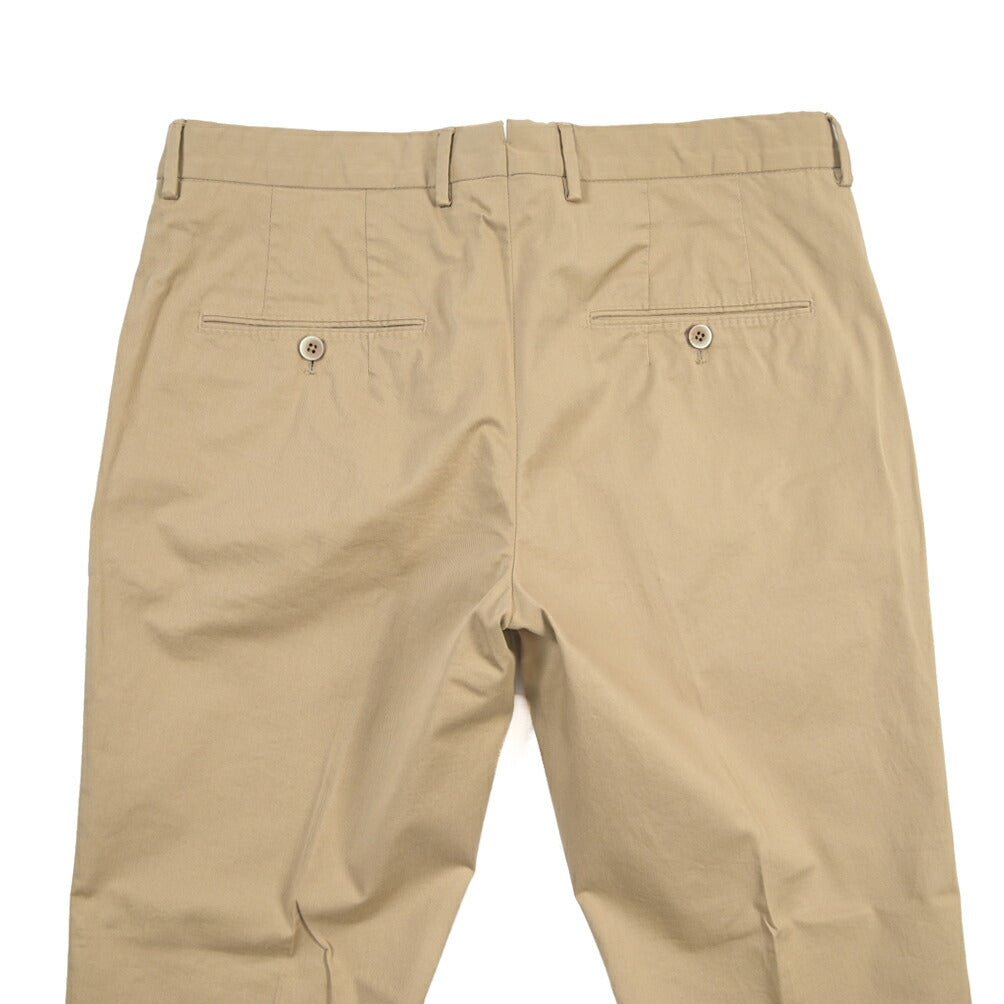 GTA “772” ストレッチコットン ワンタックチノパンツ / SLIM FIT ベージュ 46 | GUARDAROBA MILANO OFFICIAL STORE