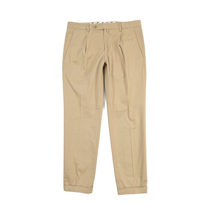 GTA “772” ストレッチコットン ワンタックチノパンツ / SLIM FIT ベージュ 46 | GUARDAROBA MILANO OFFICIAL STORE