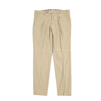 GTA “772” ストレッチコットン ワンタックチノパンツ / SLIM FIT ベージュ 46 | GUARDAROBA MILANO OFFICIAL STORE