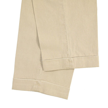 GTA “772” ストレッチコットン ワンタックチノパンツ / SLIM FIT ベージュ 46 | GUARDAROBA MILANO OFFICIAL STORE