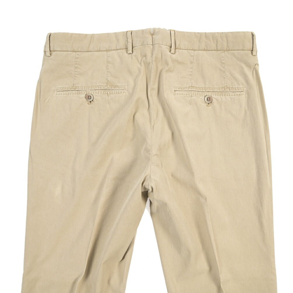 GTA “772” ストレッチコットン ワンタックチノパンツ / SLIM FIT ベージュ 46 | GUARDAROBA MILANO OFFICIAL STORE