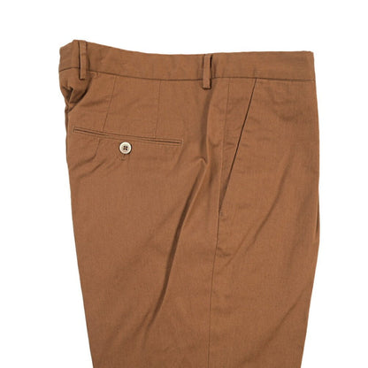 GTA “772L” ストレッチコットン ワンタックチノパンツ / SLIM FIT ブラウン 46 | GUARDAROBA MILANO OFFICIAL STORE
