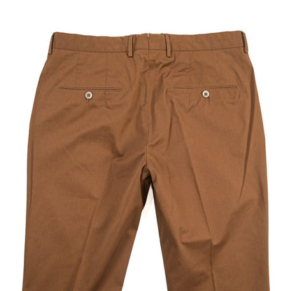 GTA “772L” ストレッチコットン ワンタックチノパンツ / SLIM FIT ブラウン 46 | GUARDAROBA MILANO OFFICIAL STORE