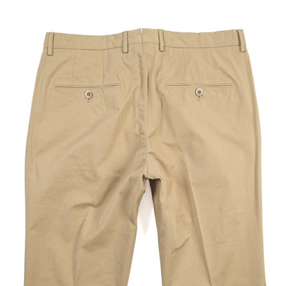 GTA “772L” ストレッチコットン ワンタックチノパンツ / SLIM FIT ベージュ 48 | GUARDAROBA MILANO OFFICIAL STORE