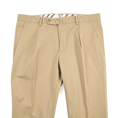 GTA “772L” ストレッチコットン ワンタックチノパンツ / SLIM FIT ベージュ 48 | GUARDAROBA MILANO OFFICIAL STORE