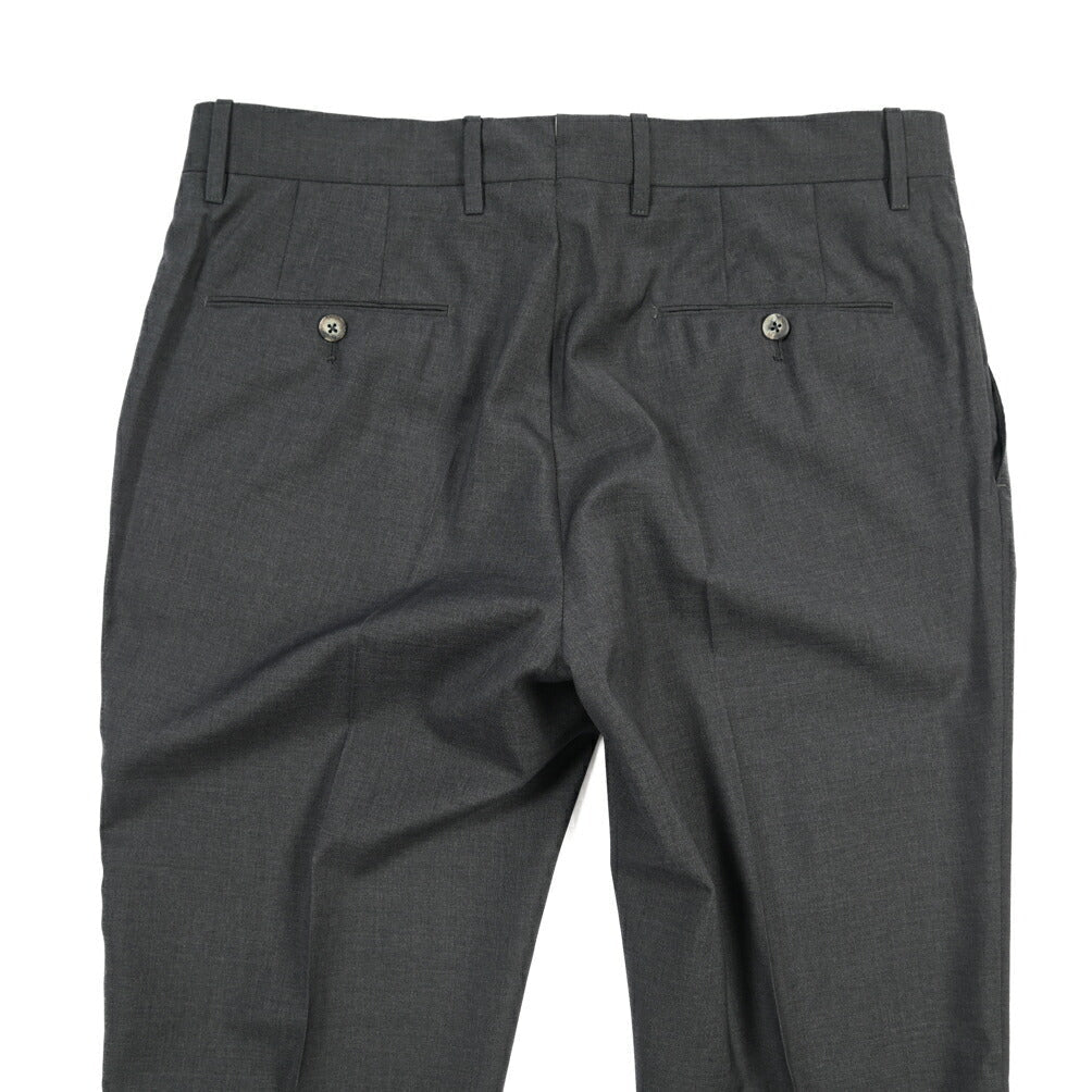 GTA “800 G SL” ウール100% ノータックスラックス / SLIM FIT ダークグレー 46 | GUARDAROBA MILANO OFFICIAL STORE