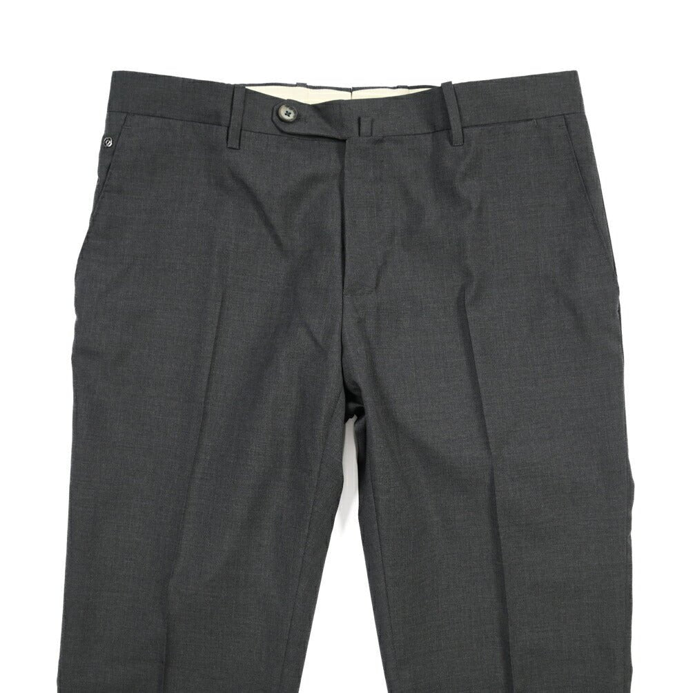 GTA “800 G SL” ウール100% ノータックスラックス / SLIM FIT ダークグレー 46 | GUARDAROBA MILANO OFFICIAL STORE