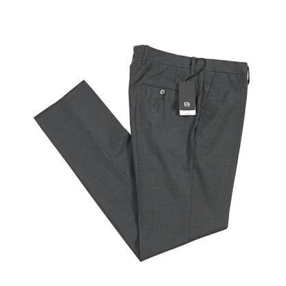 GTA “800 G SL” ウール100% ノータックスラックス / SLIM FIT ダークグレー 46 | GUARDAROBA MILANO OFFICIAL STORE