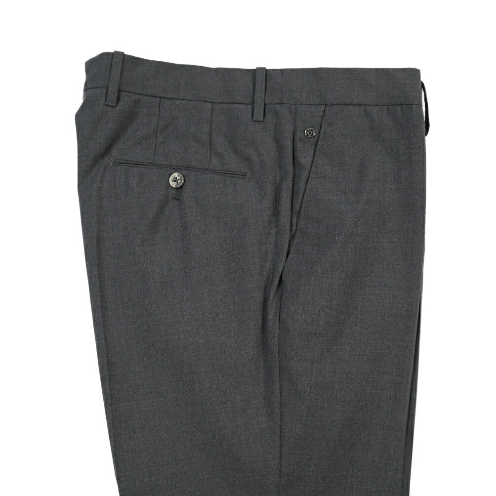 GTA “800 G SL” ウール100% ノータックスラックス / SLIM FIT ダークグレー 46 | GUARDAROBA MILANO OFFICIAL STORE