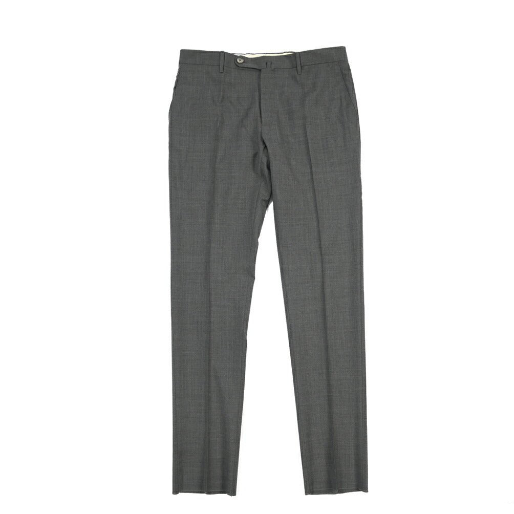 GTA “800 G SL” ウール100% ノータックスラックス / SLIM FIT ダークグレー 50 | GUARDAROBA MILANO OFFICIAL STORE