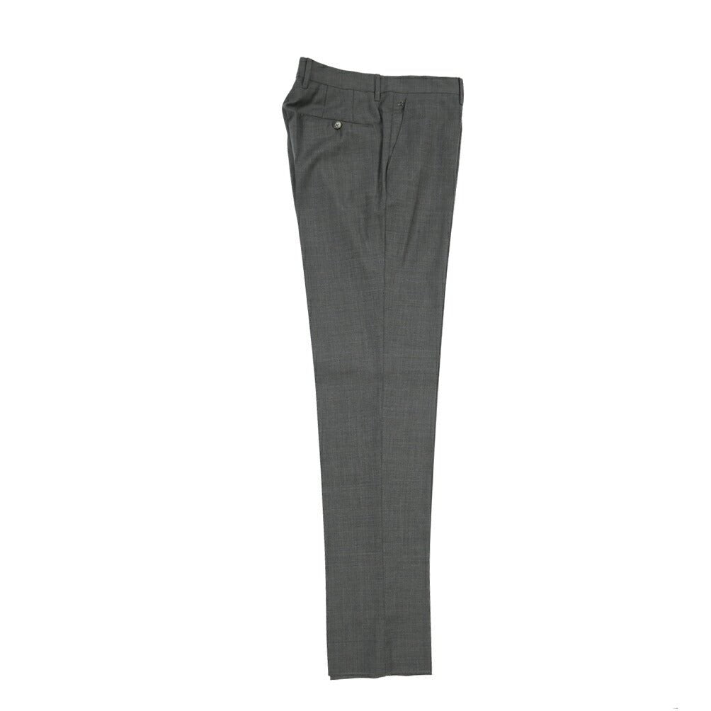 GTA “800 G SL” ウール100% ノータックスラックス / SLIM FIT ダークグレー 50 | GUARDAROBA MILANO OFFICIAL STORE