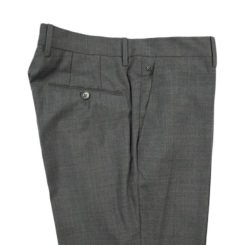 GTA “800 G SL” ウール100% ノータックスラックス / SLIM FIT ダークグレー 50 | GUARDAROBA MILANO OFFICIAL STORE