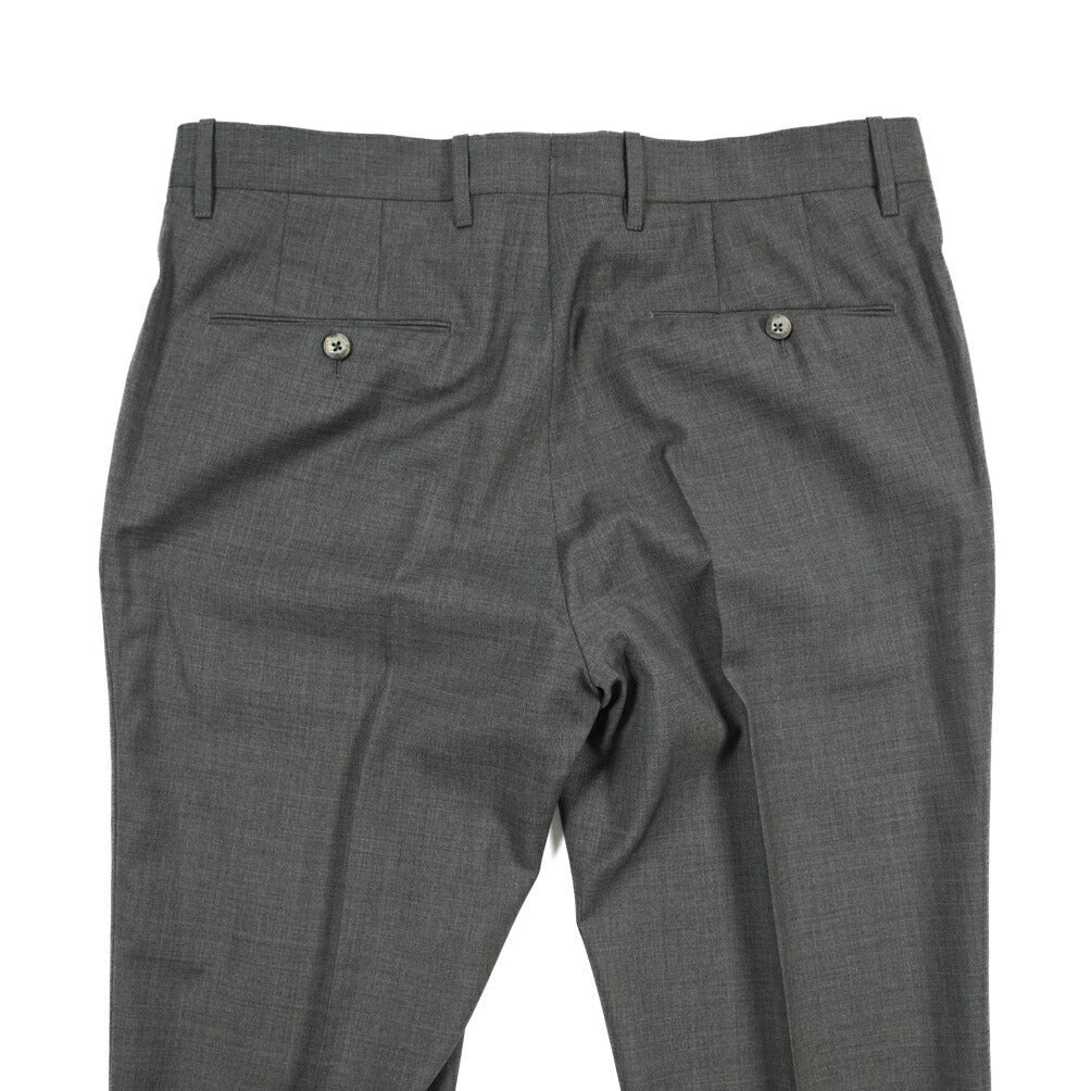 GTA “800 G SL” ウール100% ノータックスラックス / SLIM FIT ダークグレー 50 | GUARDAROBA MILANO OFFICIAL STORE