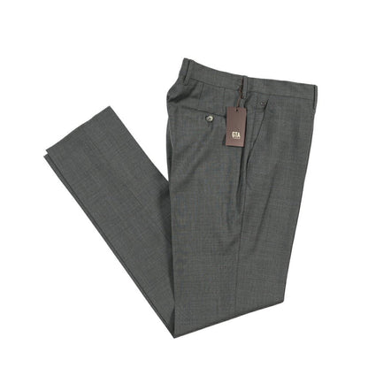 GTA “800 G SL” ウール100% ノータックスラックス / SLIM FIT ダークグレー 50 | GUARDAROBA MILANO OFFICIAL STORE