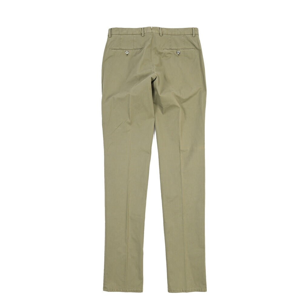 GTA “800 K” ストレッチコットン ノータックチノパンツ / EXTRASLIM FIT カーキグリーン 46 | GUARDAROBA MILANO OFFICIAL STORE