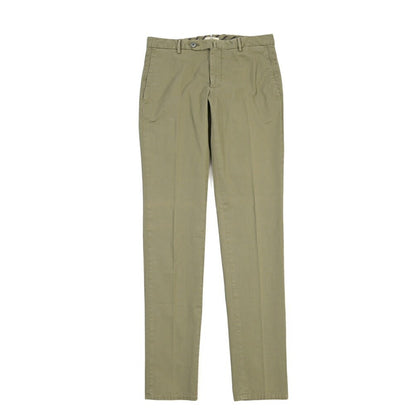 GTA “800 K” ストレッチコットン ノータックチノパンツ / EXTRASLIM FIT カーキグリーン 46 | GUARDAROBA MILANO OFFICIAL STORE