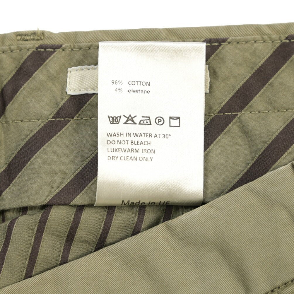 GTA “800 K” ストレッチコットン ノータックチノパンツ / EXTRASLIM FIT カーキグリーン 46 | GUARDAROBA MILANO OFFICIAL STORE