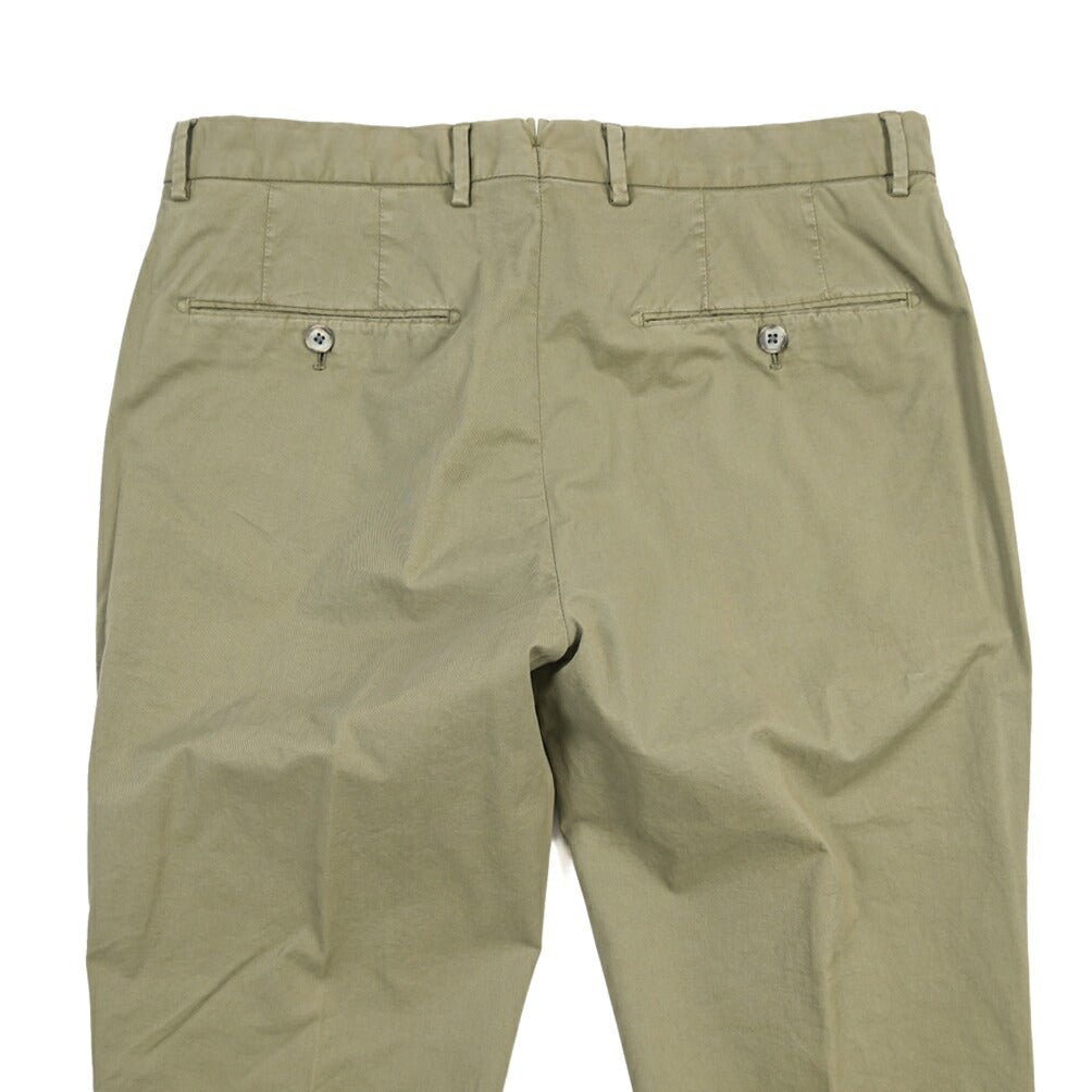 GTA “800 K” ストレッチコットン ノータックチノパンツ / EXTRASLIM FIT カーキグリーン 46 | GUARDAROBA MILANO OFFICIAL STORE