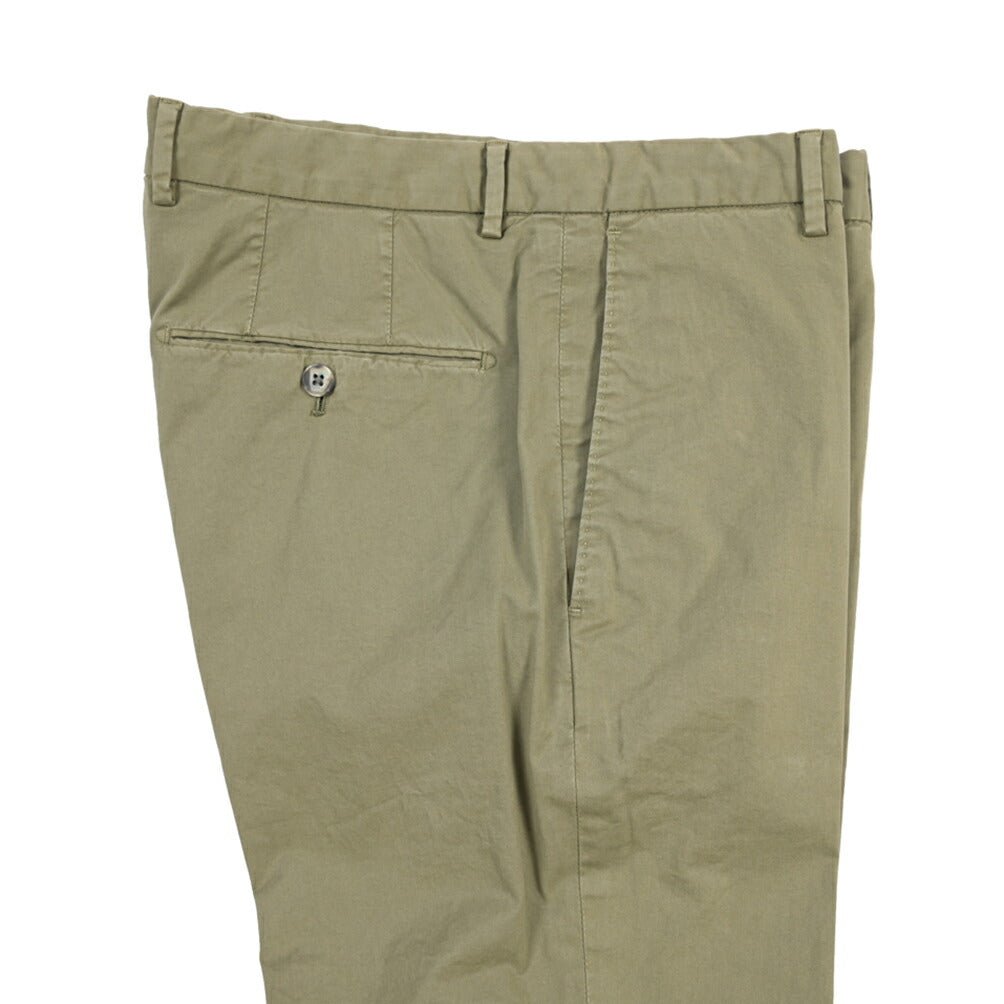 GTA “800 K” ストレッチコットン ノータックチノパンツ / EXTRASLIM FIT カーキグリーン 46 | GUARDAROBA MILANO OFFICIAL STORE