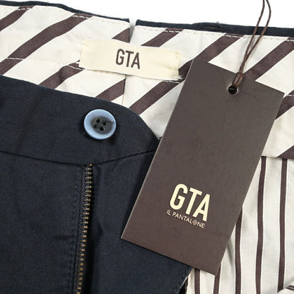 GTA “800 K” ストレッチコットン ノータックチノパンツ / EXTRASLIM FIT ネイビー 44 | GUARDAROBA MILANO OFFICIAL STORE