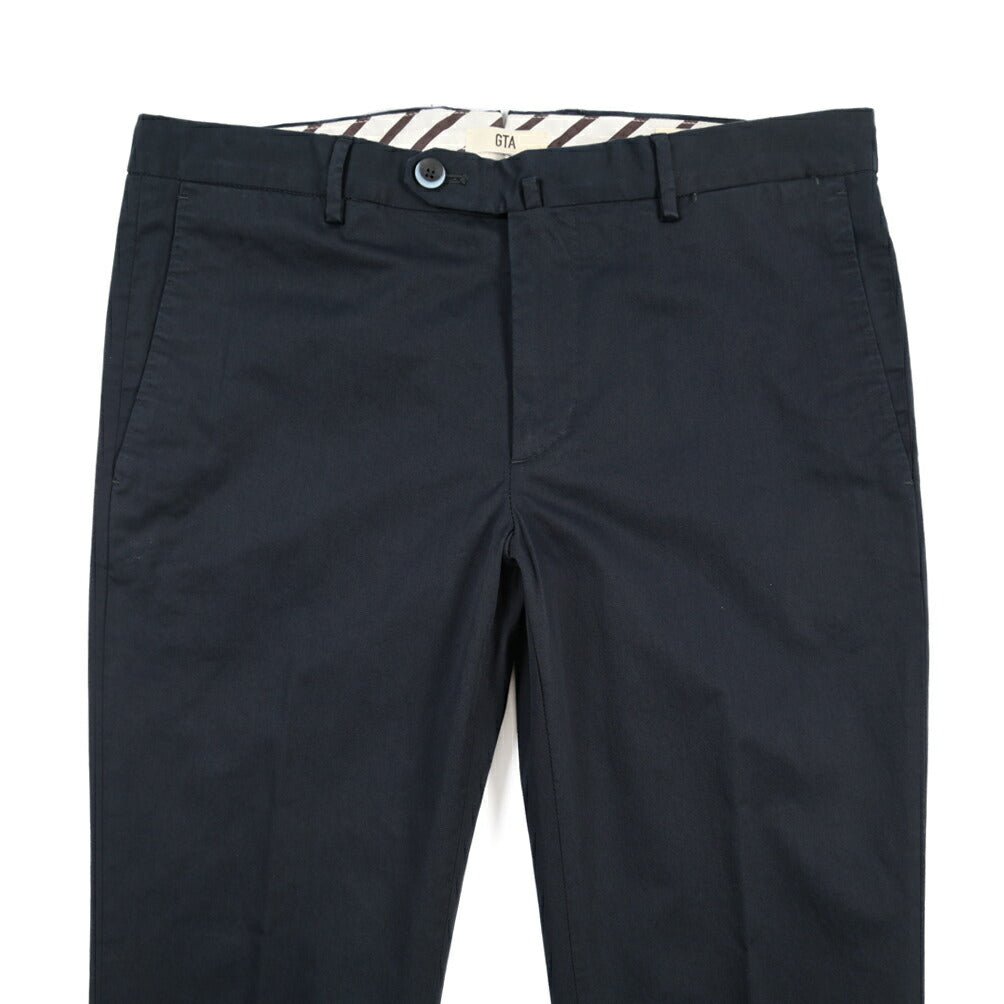 GTA “800 K” ストレッチコットン ノータックチノパンツ / EXTRASLIM FIT ネイビー 44 | GUARDAROBA MILANO OFFICIAL STORE