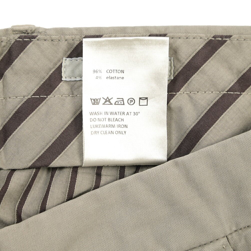 GTA “800 KP” ストレッチコットン ワンタックチノパンツ / EXTRASLIM FIT グレー 46 | GUARDAROBA MILANO OFFICIAL STORE