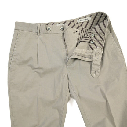 GTA “800 KP” ストレッチコットン ワンタックチノパンツ / EXTRASLIM FIT グレー 46 | GUARDAROBA MILANO OFFICIAL STORE
