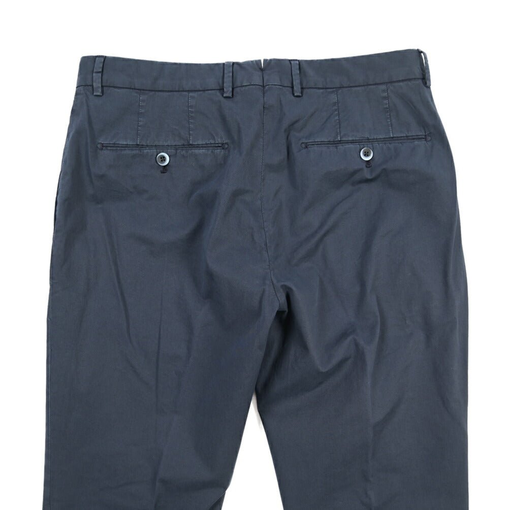 GTA “800 KP” ストレッチコットン ワンタックチノパンツ / EXTRASLIM FIT ネイビー 46 | GUARDAROBA MILANO OFFICIAL STORE
