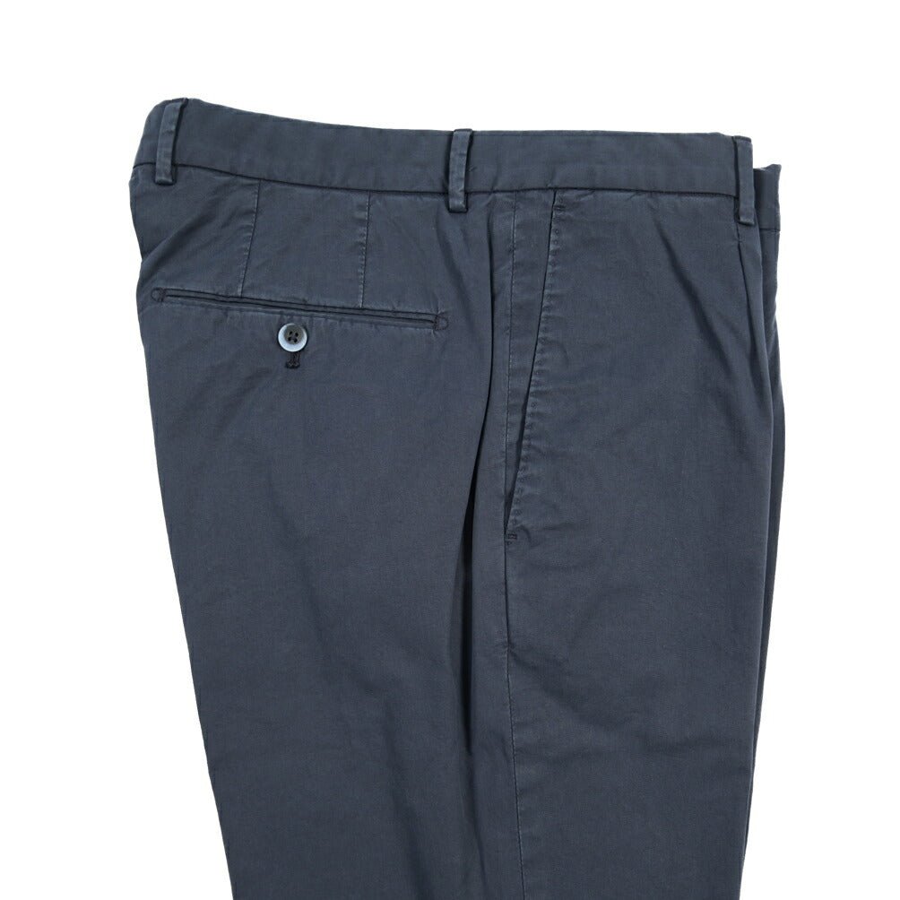 GTA “800 KP” ストレッチコットン ワンタックチノパンツ / EXTRASLIM FIT ネイビー 46 | GUARDAROBA MILANO OFFICIAL STORE