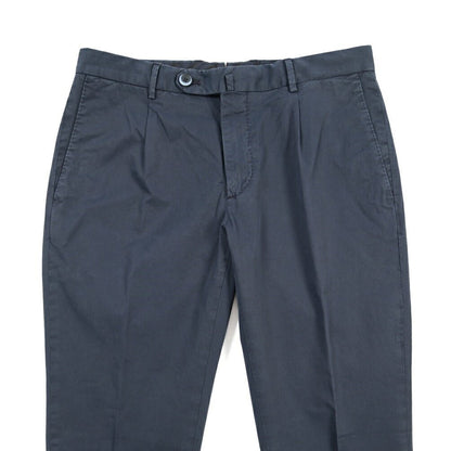 GTA “800 KP” ストレッチコットン ワンタックチノパンツ / EXTRASLIM FIT ネイビー 46 | GUARDAROBA MILANO OFFICIAL STORE