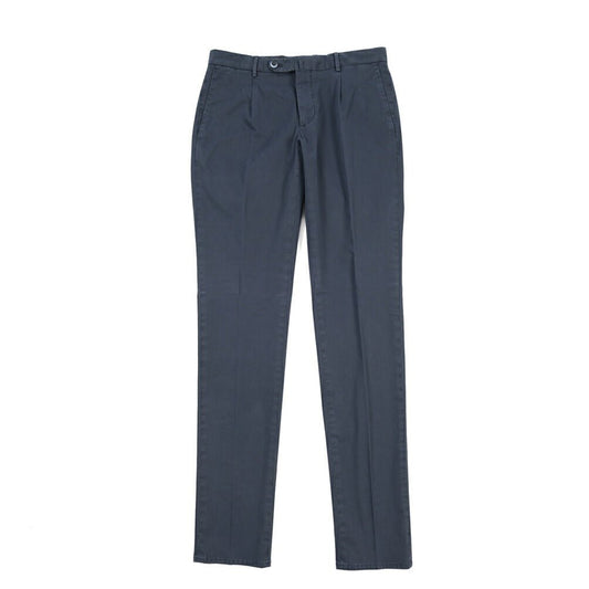 GTA “800 KP” ストレッチコットン ワンタックチノパンツ / EXTRASLIM FIT ネイビー 46 | GUARDAROBA MILANO OFFICIAL STORE