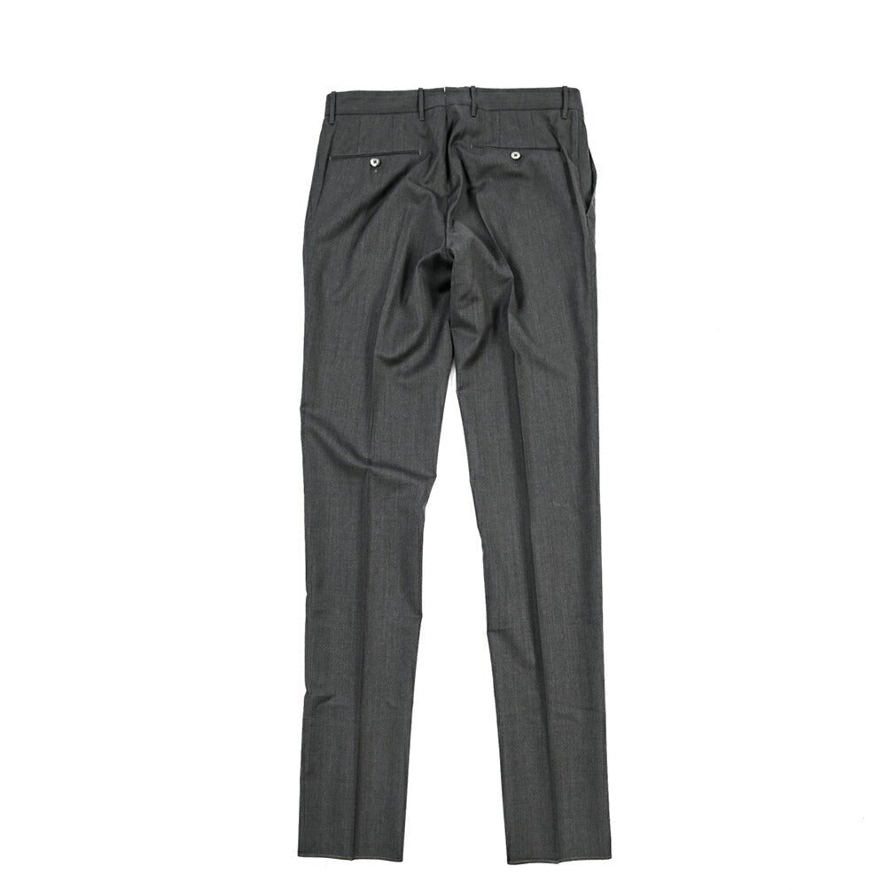 GTA “800 SL” ヴァージンウール100% ノータックスラックス / SLIM FIT ダークグレー 56 | GUARDAROBA MILANO OFFICIAL STORE