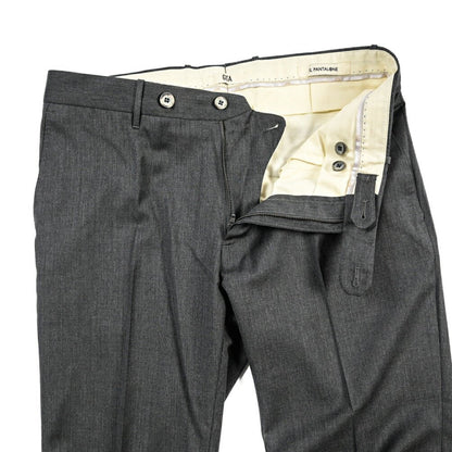 GTA “800 SL” ヴァージンウール100% ノータックスラックス / SLIM FIT ダークグレー 56 | GUARDAROBA MILANO OFFICIAL STORE