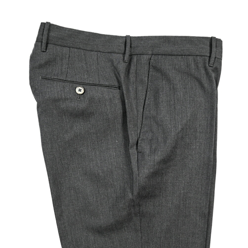 GTA “800 SL” ヴァージンウール100% ノータックスラックス / SLIM FIT ダークグレー 56 | GUARDAROBA MILANO OFFICIAL STORE