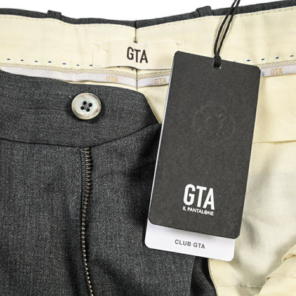 GTA “800 SL” ヴァージンウール100% ノータックスラックス / SLIM FIT ダークグレー 56 | GUARDAROBA MILANO OFFICIAL STORE