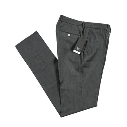 GTA “800 SL” ヴァージンウール100% ノータックスラックス / SLIM FIT ダークグレー 56 | GUARDAROBA MILANO OFFICIAL STORE