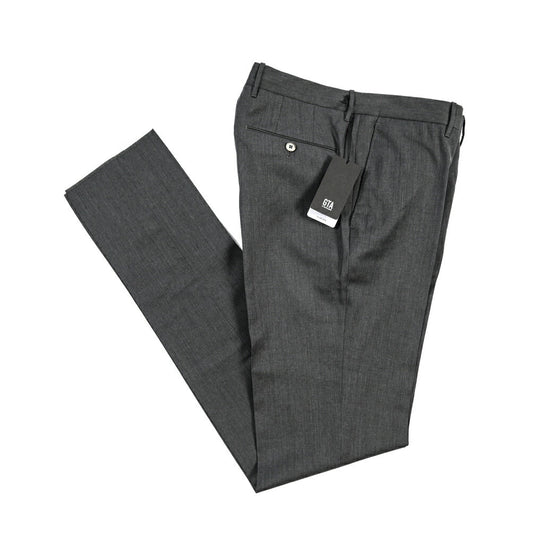 GTA “800 SL” ヴァージンウール100% ノータックスラックス / SLIM FIT ダークグレー 56 | GUARDAROBA MILANO OFFICIAL STORE