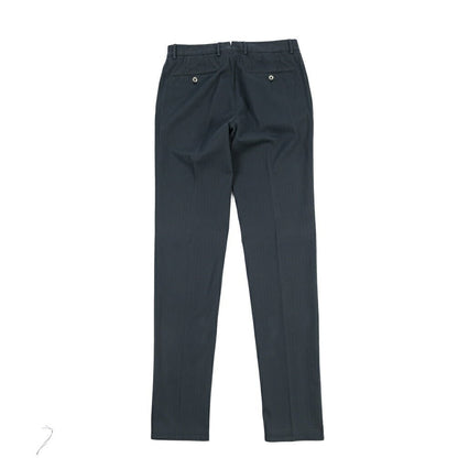 GTA “800 SL” ストレッチコットン ノータックヘリンボーンパンツ / SLIM / メンズ ネイビー 48 | GUARDAROBA MILANO OFFICIAL STORE