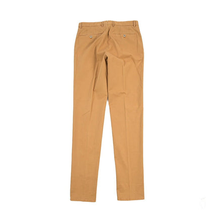 GTA “800 SL” ストレッチコットン ノータックチノパンツ / SLIM FIT ライトブラウン 48 | GUARDAROBA MILANO OFFICIAL STORE